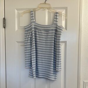 Striped Off-Shoulder Women's Top